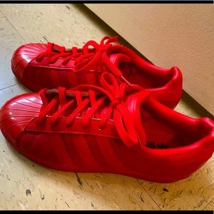 Red Adidas Superstar
